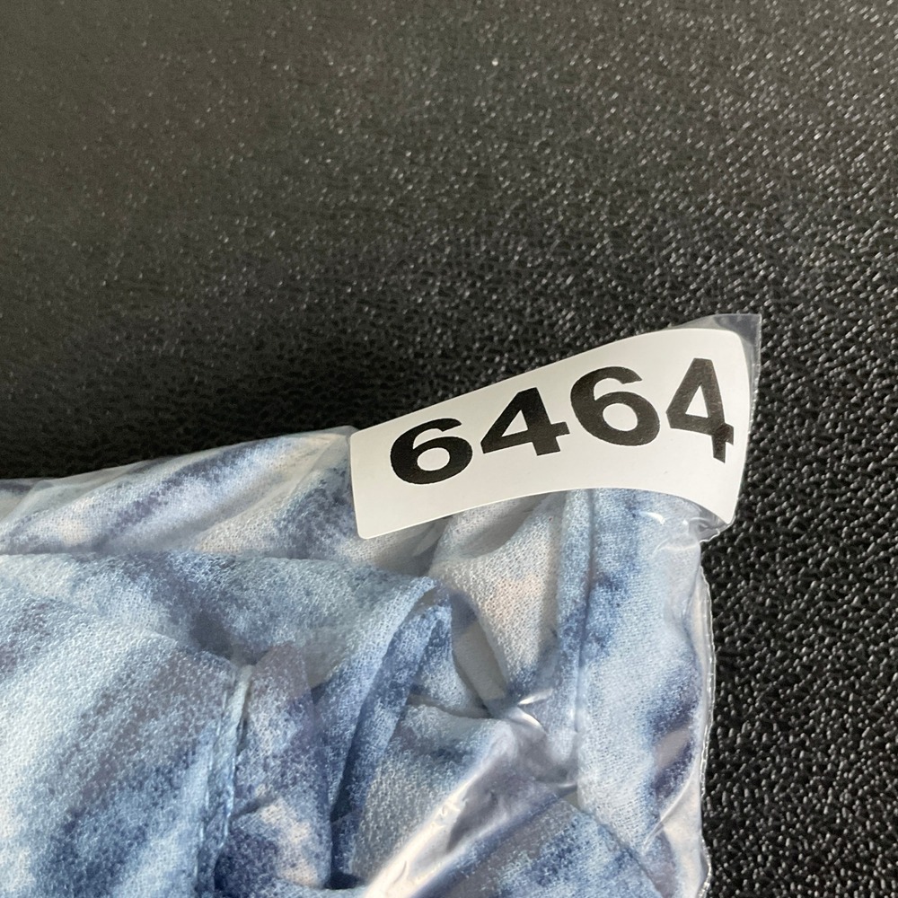Michael Kors Maxi Dress Sz M Blue White Pleated‎ Tiered V-Neck Office Cocktail - Picture 15 of 15